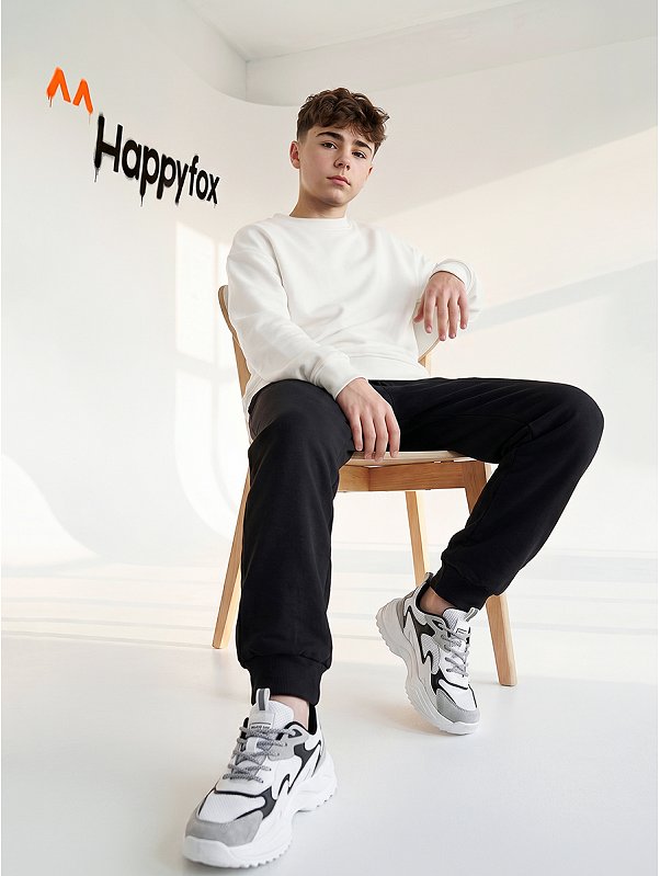 Детский свитшот оверсайз из футера трехнитки Happyfox