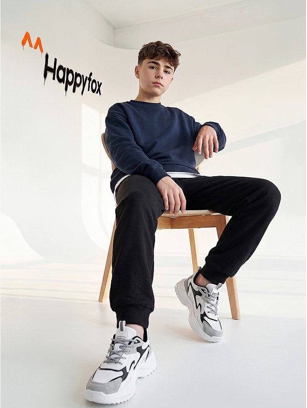 Детский свитшот оверсайз из футера трехнитки Happyfox