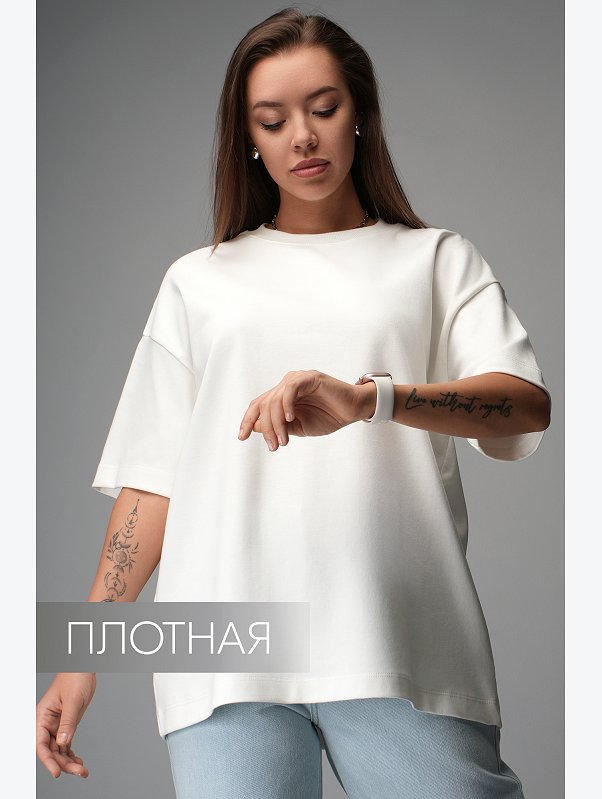 Женская футболка оверсайз Happyfox