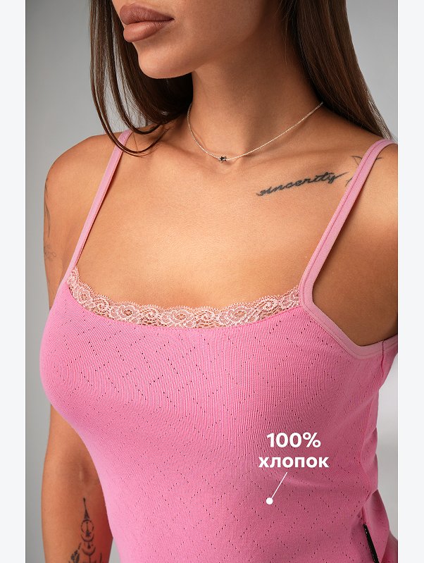 Женская пижама с шортами из ажурного хлопка Happyfox