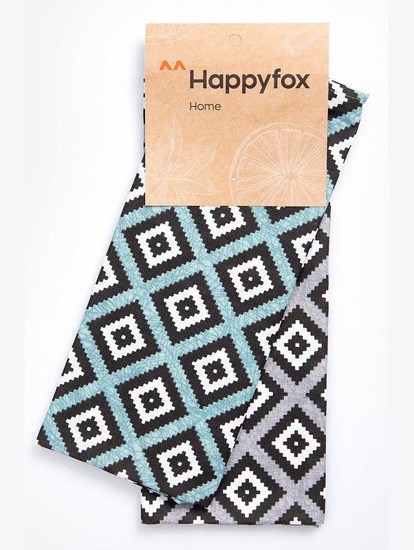 Набор полотенец из рогожки с петельками 2 шт Happy Fox Home
