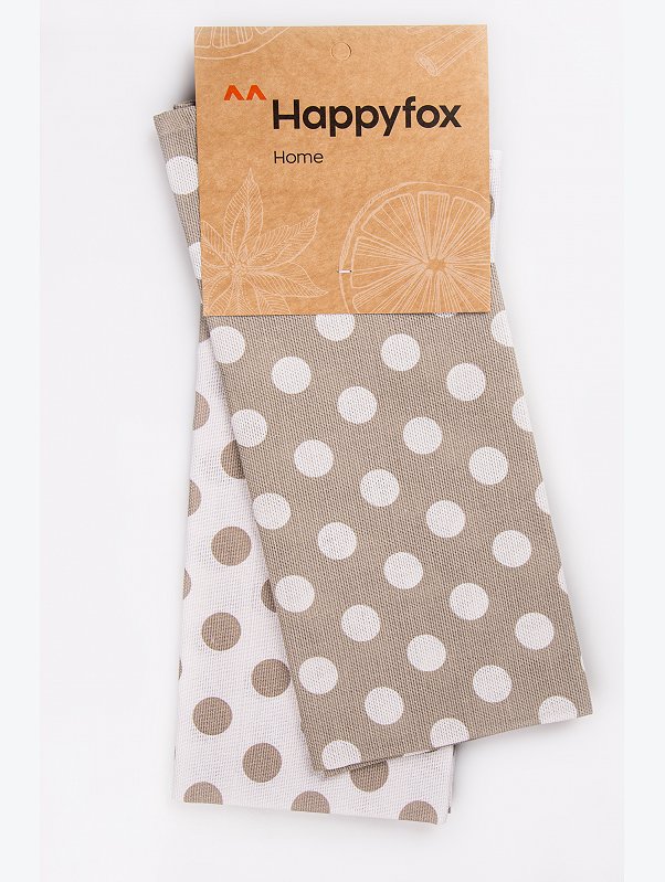 Набор полотенец из рогожки с петельками 2 шт Happy Fox Home