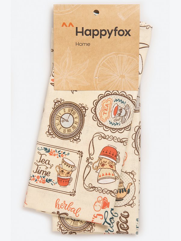 Набор полотенец из рогожки с петельками 2 шт Happy Fox Home