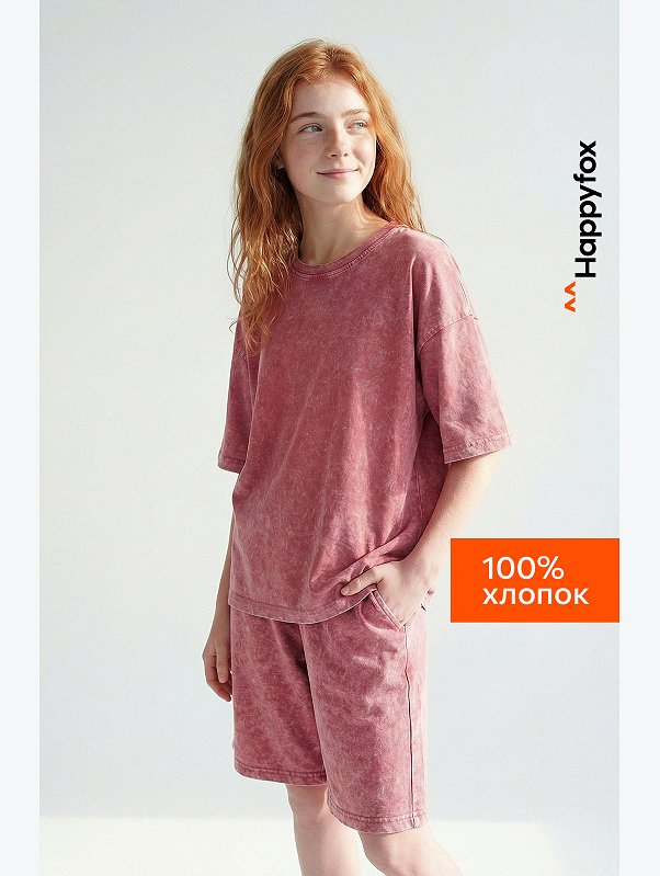 Костюм для девочки из хлопка Happyfox