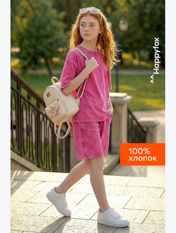 Костюм для девочки из хлопка Happyfox
