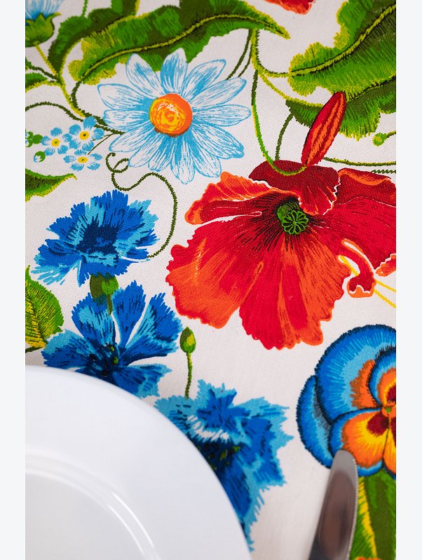 Дорожка на стол из рогожки 50x140 Happy Fox Home