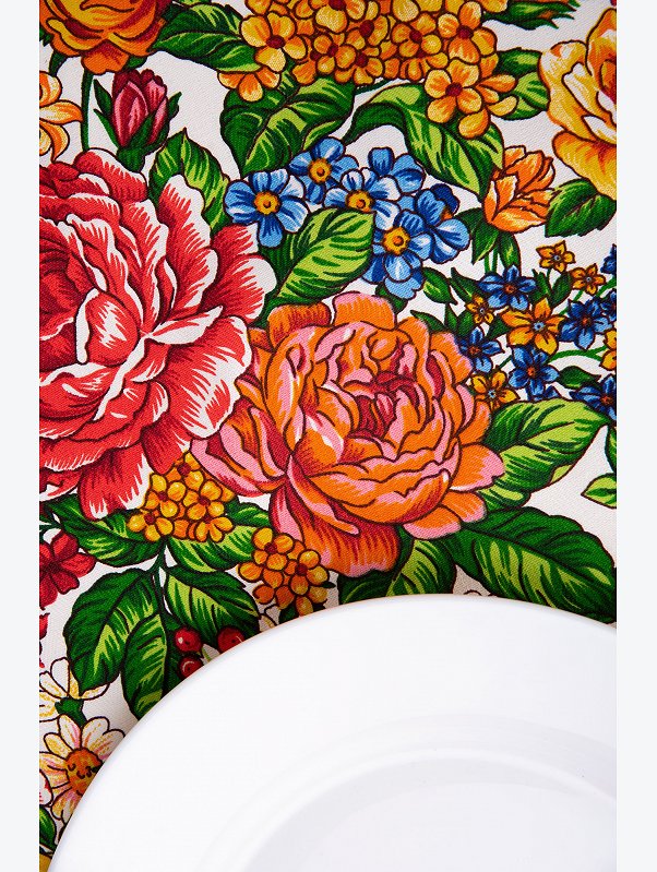 Дорожка на стол из рогожки 50x140 Happy Fox Home