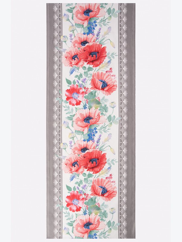 Дорожка на стол из рогожки 50x140 Happy Fox Home
