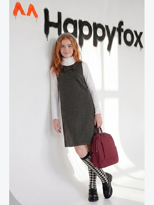 Сарафан для девочки из футера Happyfox