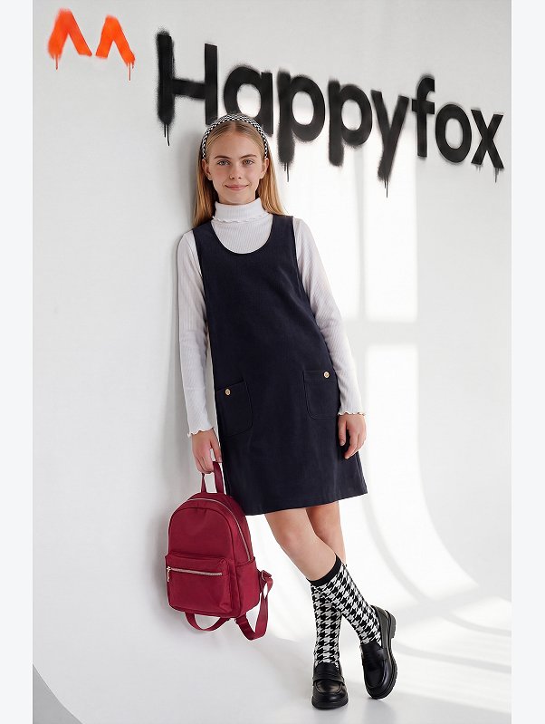 Сарафан для девочки из футера Happyfox