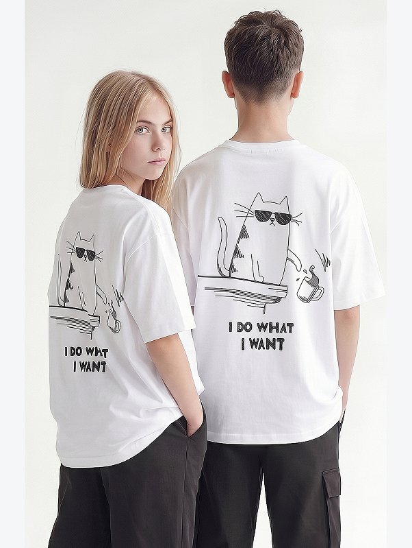 Детская футболка оверсайз Happyfox