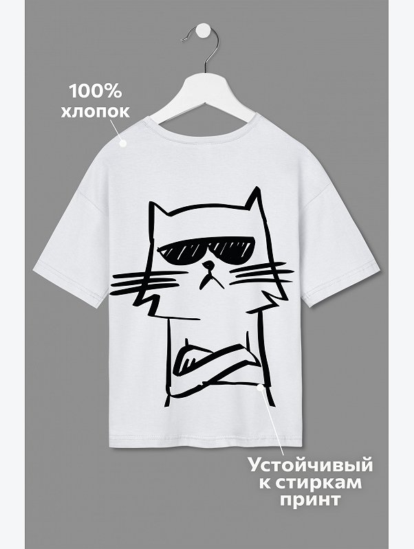Детская футболка оверсайз Happyfox