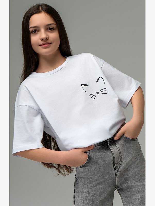 Футболка оверсайз для девочки Happyfox