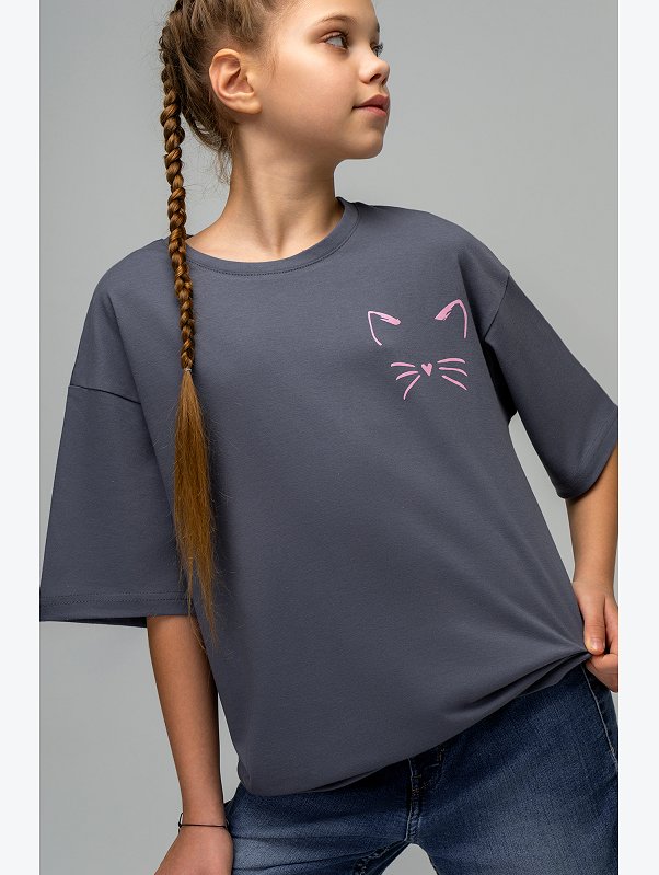 Футболка оверсайз для девочки Happyfox