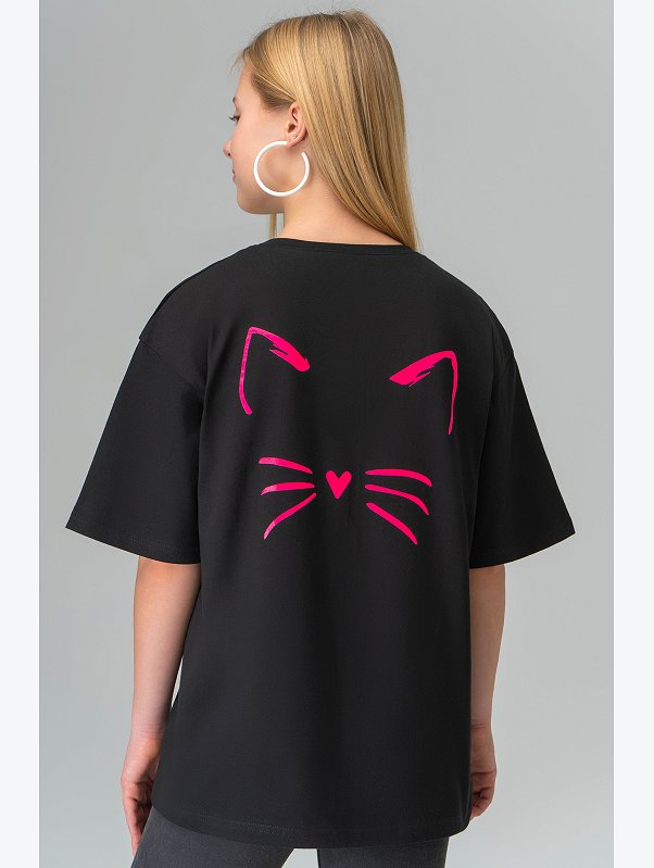 Футболка оверсайз для девочки Happyfox