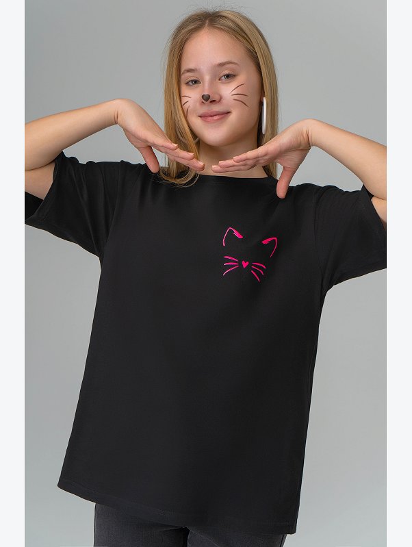 Футболка оверсайз для девочки Happyfox