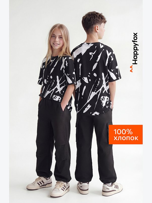 Детская футболка оверсайз Happyfox