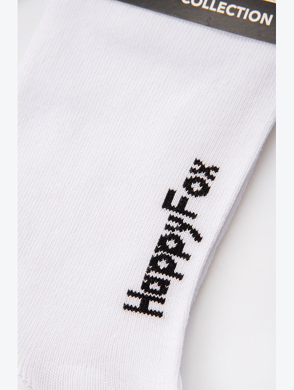 Прикольные носки с надписью Happyfox