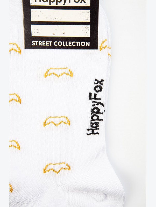 Прикольные носки с надписью Happyfox