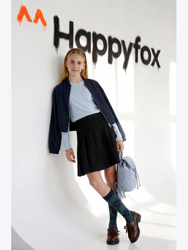 Лонгслив для девочки Happyfox