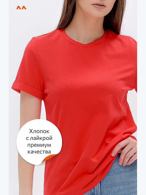 Женская базовая футболка с лайкрой Happyfox