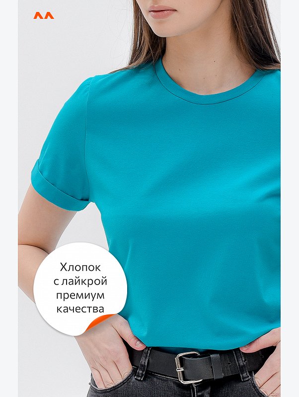 Женская базовая футболка с лайкрой Happyfox