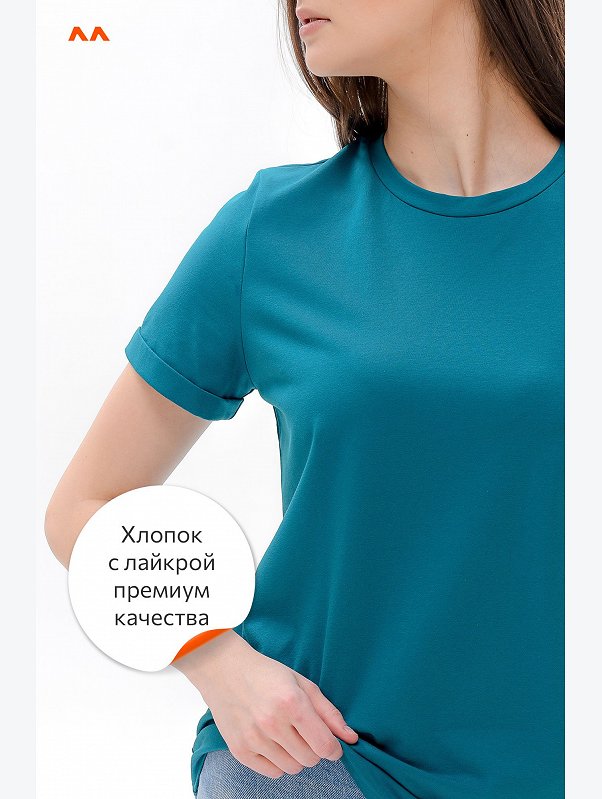 Женская базовая футболка с лайкрой Happyfox