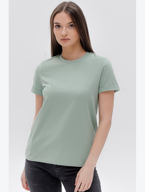 Женская базовая футболка с лайкрой Happyfox
