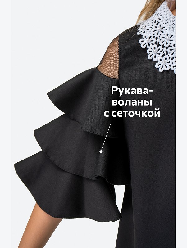 Школьное платье с добавлением вискозы для девочки Happyfox