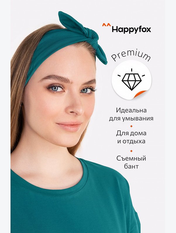 Повязка на голову с лайкрой Happyfox