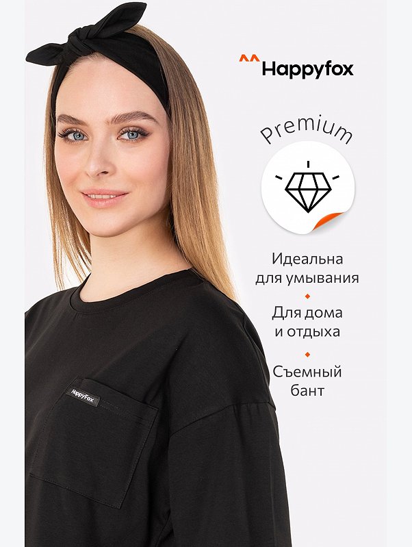 Повязка на голову из вискозы Happyfox