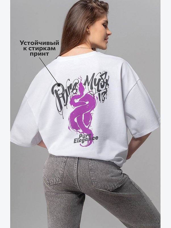 Женская футболка оверсайз Happyfox