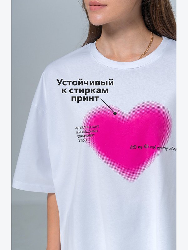 Женская футболка оверсайз Happyfox