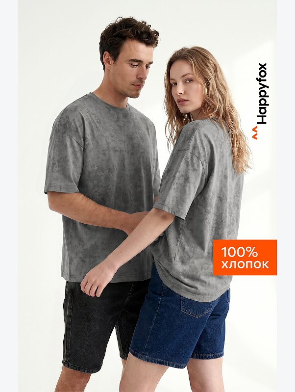 Футболка унисекс оверсайз Happyfox