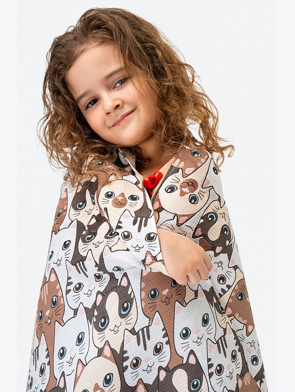 Полотенце пляжное вафельное 80x150 см Happy Fox Home