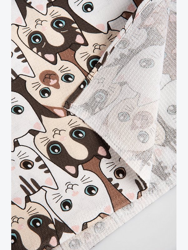 Полотенце пляжное вафельное 80x150 см Happy Fox Home
