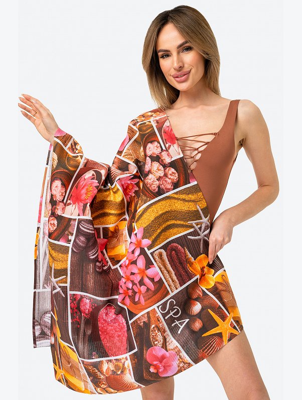 Полотенце пляжное вафельное 80x150 см Happy Fox Home