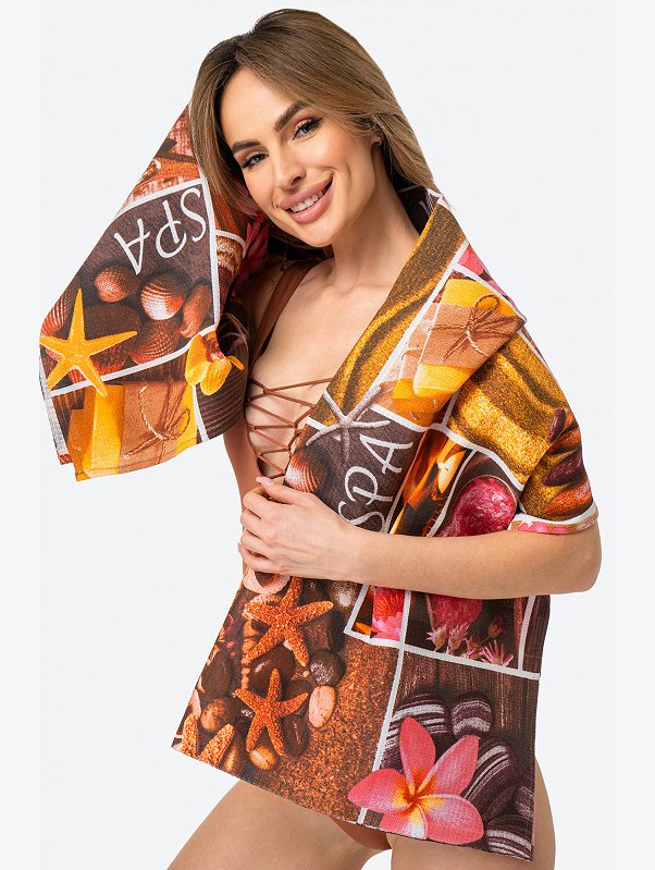 Полотенце пляжное вафельное 80x150 см Happy Fox Home