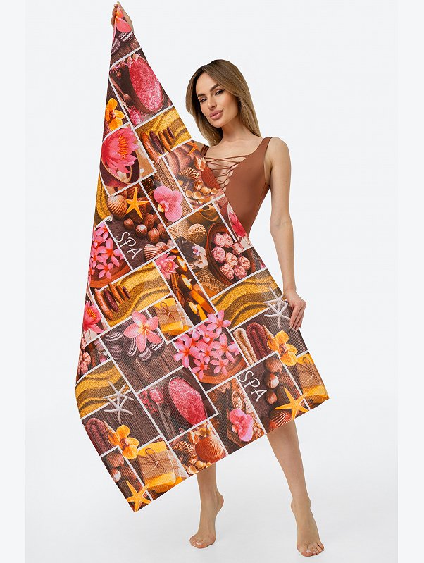 Полотенце пляжное вафельное 80x150 см Happy Fox Home