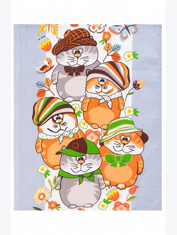 Комплект вафельных полотенец 3 шт Happy Fox Home