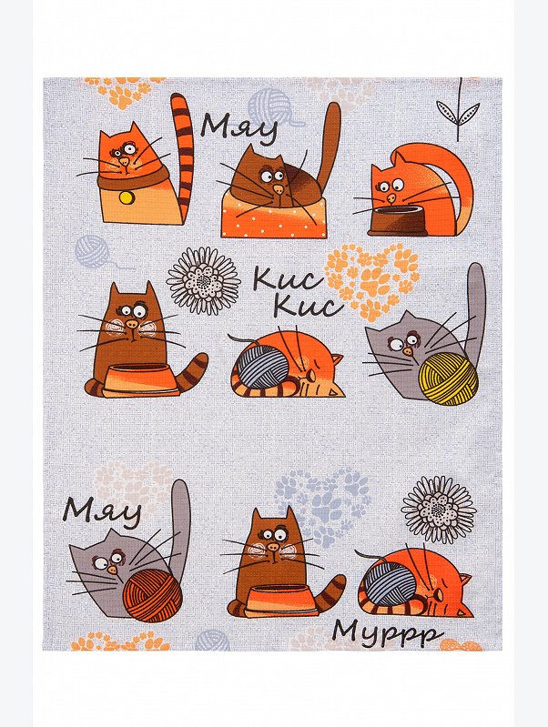 Комплект вафельных полотенец 3 шт Happy Fox Home
