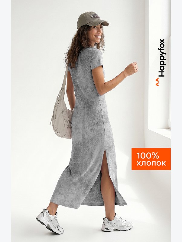 Женское платье-футболка Happyfox