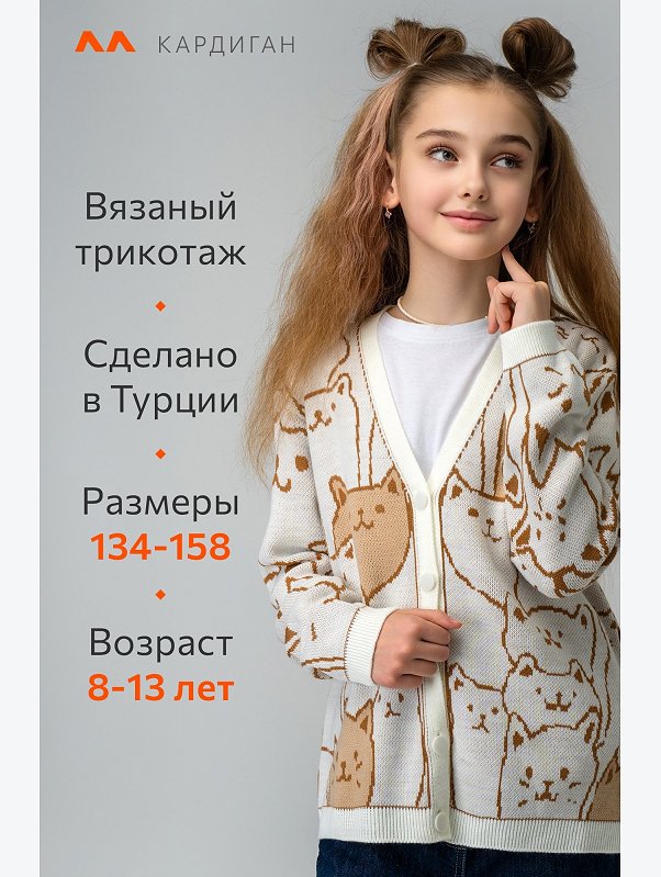 Кардиган для девочки Happyfox
