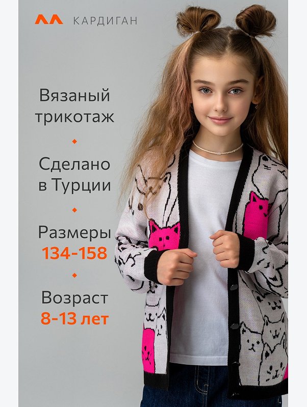 Кардиган для девочки Happyfox
