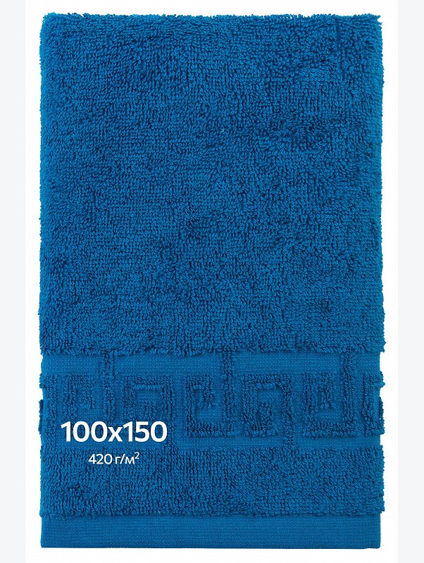 Большое махровое полотенце 100x150 Happy Fox Home