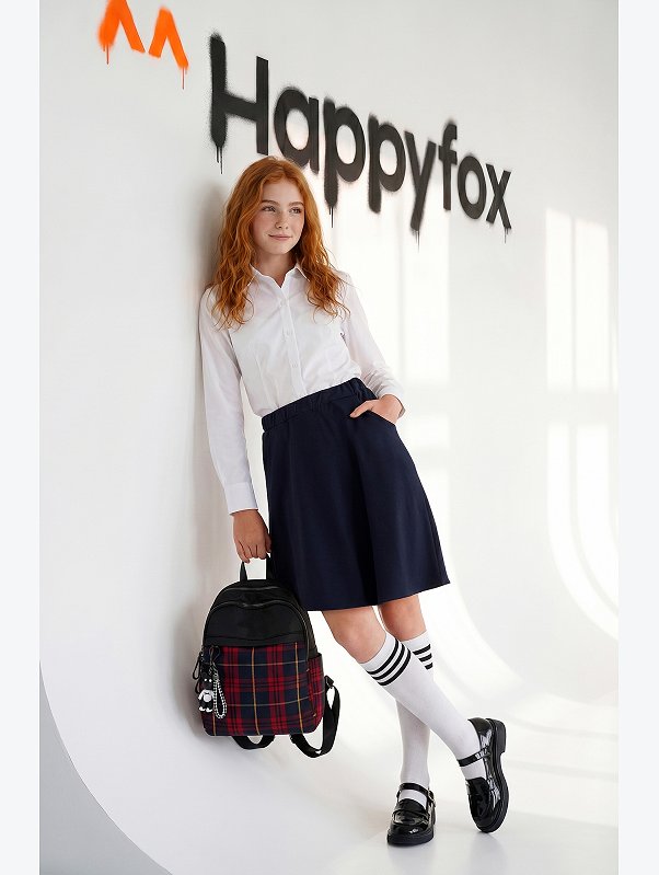 Рубашка с длинным рукавом для девочки Happyfox