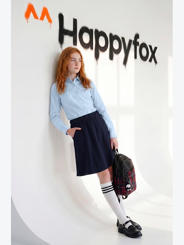 Рубашка с длинным рукавом для девочки Happyfox