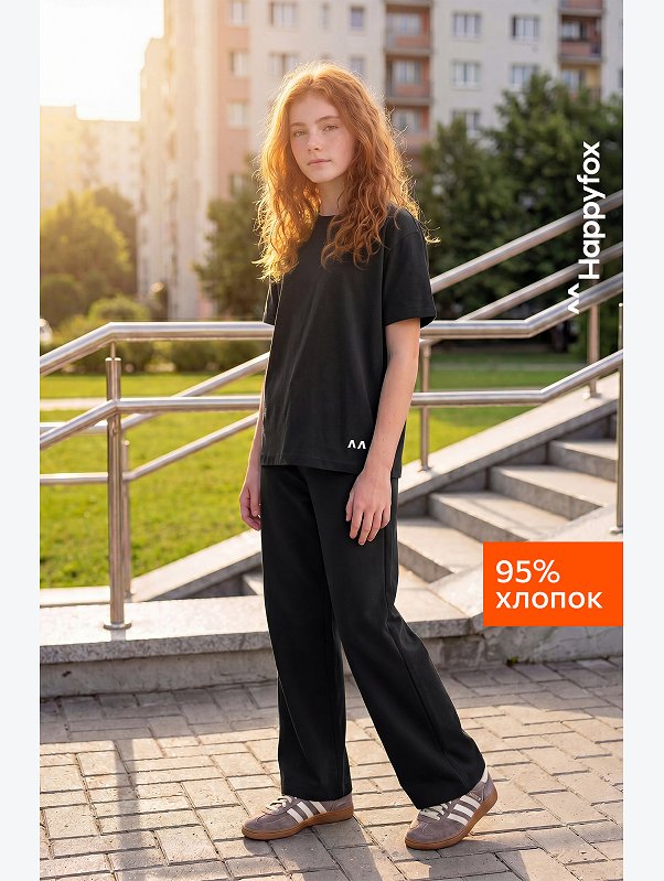 Костюм для девочки с брюками палаццо Happyfox