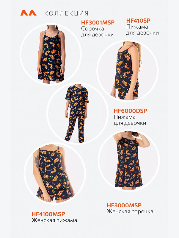 Сорочка для девочки Happyfox