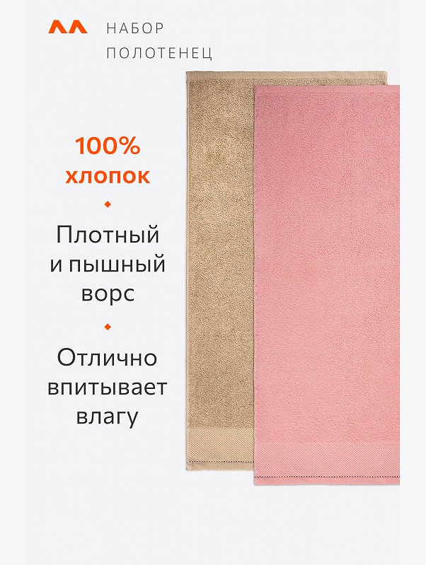 Набор махровых полотенец 4 шт. Happy Fox Home